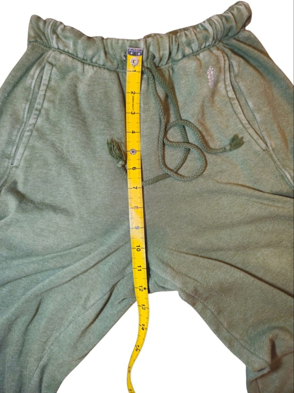 FP Movement Free People Washed Olive Green Wide Leg Sweatpants - Picture 6 of 10